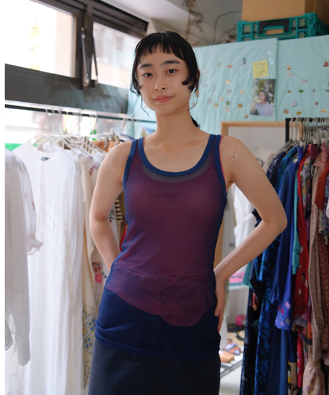European Mesh tanktop