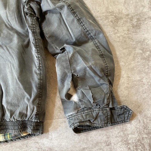 00s- Ralph Lauren TALONジッパー 襤褸 襟コーデュロイ スイングトップ 中綿 無地 中国製 M jacket 詳細写真18