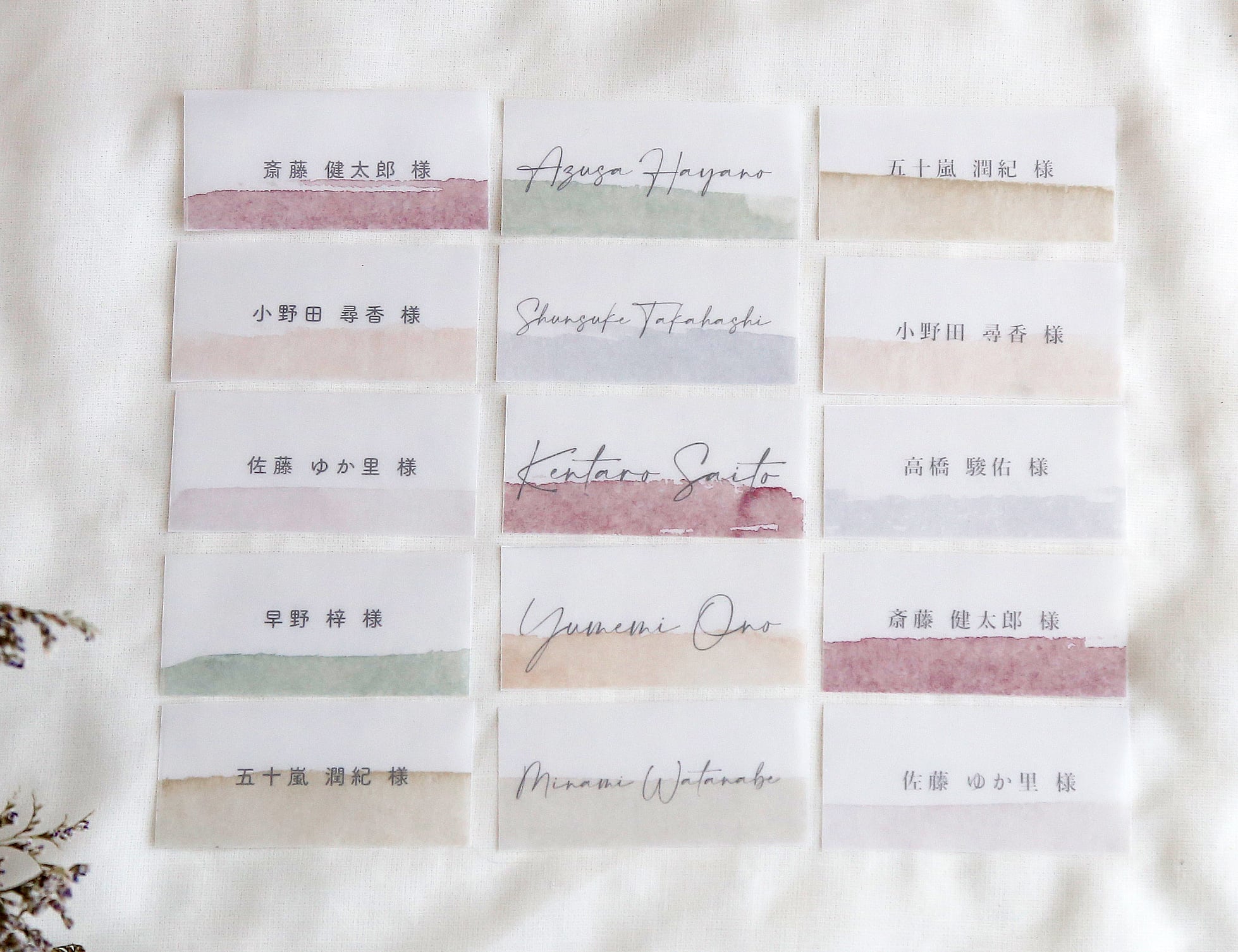 【苺雫様】エスコートカード　席札 エスコートカードとなった席次表、メニューがついたウェルカムボード