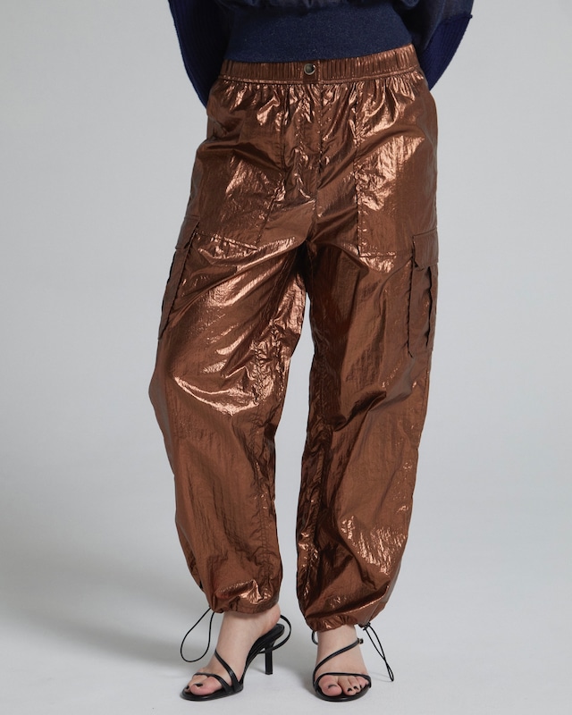 Metallic Cargo Pants(BRONZE)