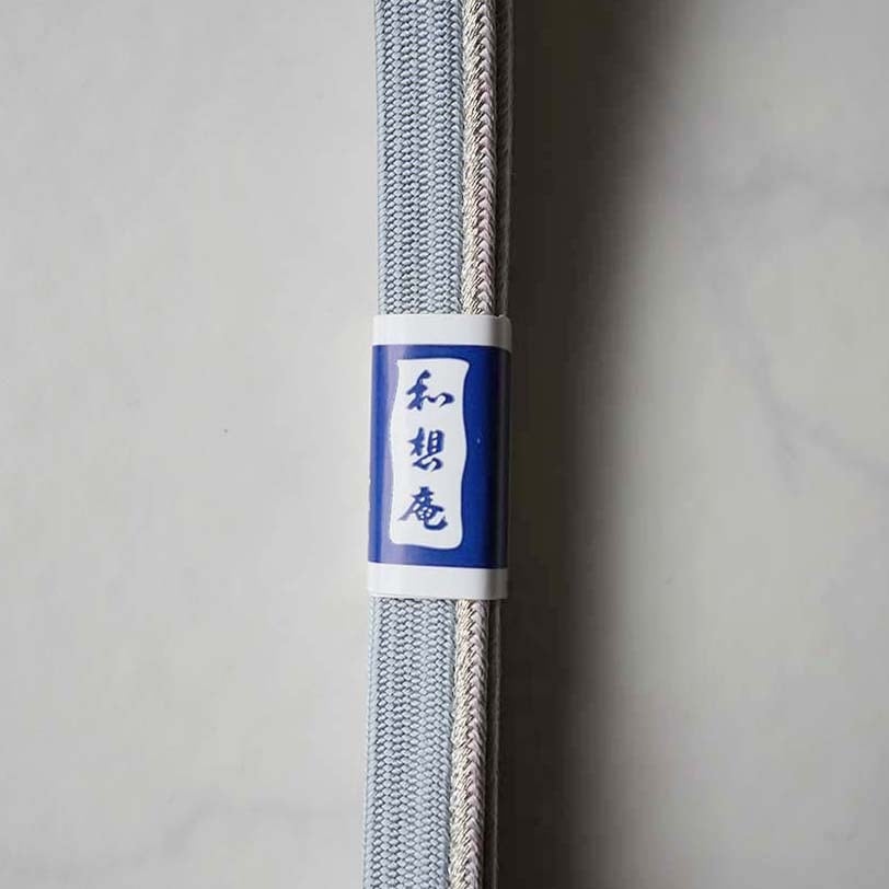 【衿秀・帯締め】薄水色×桜色×銀 肩耳高麗組 撚り房帯締め 260912㊿