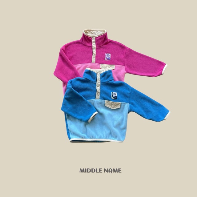 【取寄】middle name｜color anorak｜カラーアノラック｜S-JM｜kids&jr｜25 winter