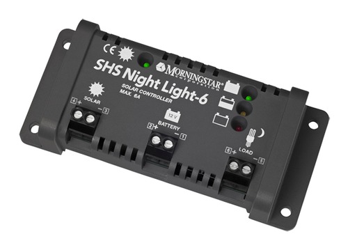 ソーラー充電コントローラ　SHS-NL-6　日照検知出力制御付き