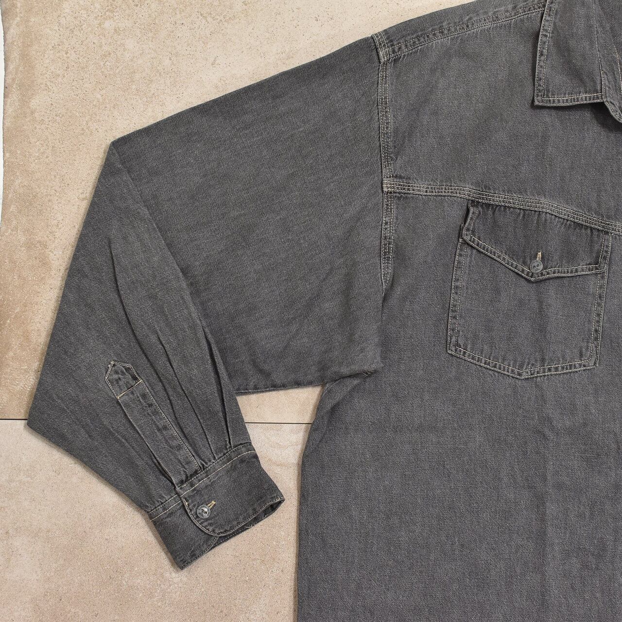 s～ QUIKSILVER denim shirt   古着屋 grin days memory 公式