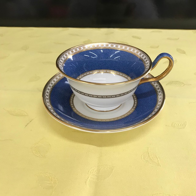 ウェッジウッド ユーランダーパウダー(ブルー) ピオニー6客セット  