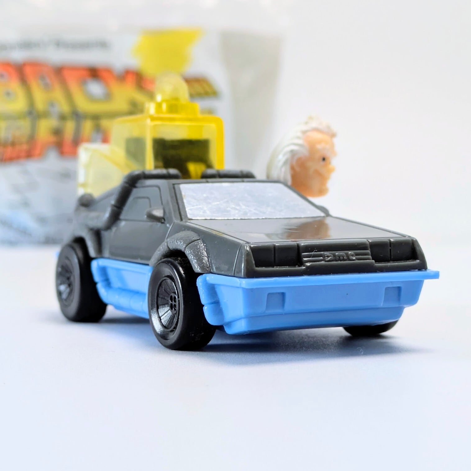 ☆ DEADSTOCK / VINTAGE 1991 ☆【 McDonald's ( マクドナルド ) 】1991年マクドナルドミールトイ『 バック・トゥ・ザ・フューチャーアニメシリーズ』ドク&デロリアン未開封 / ハッピーミール 〚アメリカン雑貨 アメトイ〛