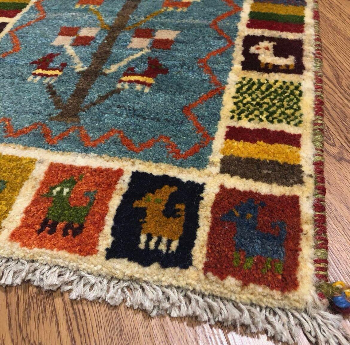 ペルシャギャッベ (ギャベ) ギャッベ 玄関マット No.GM-369 | A's Rug