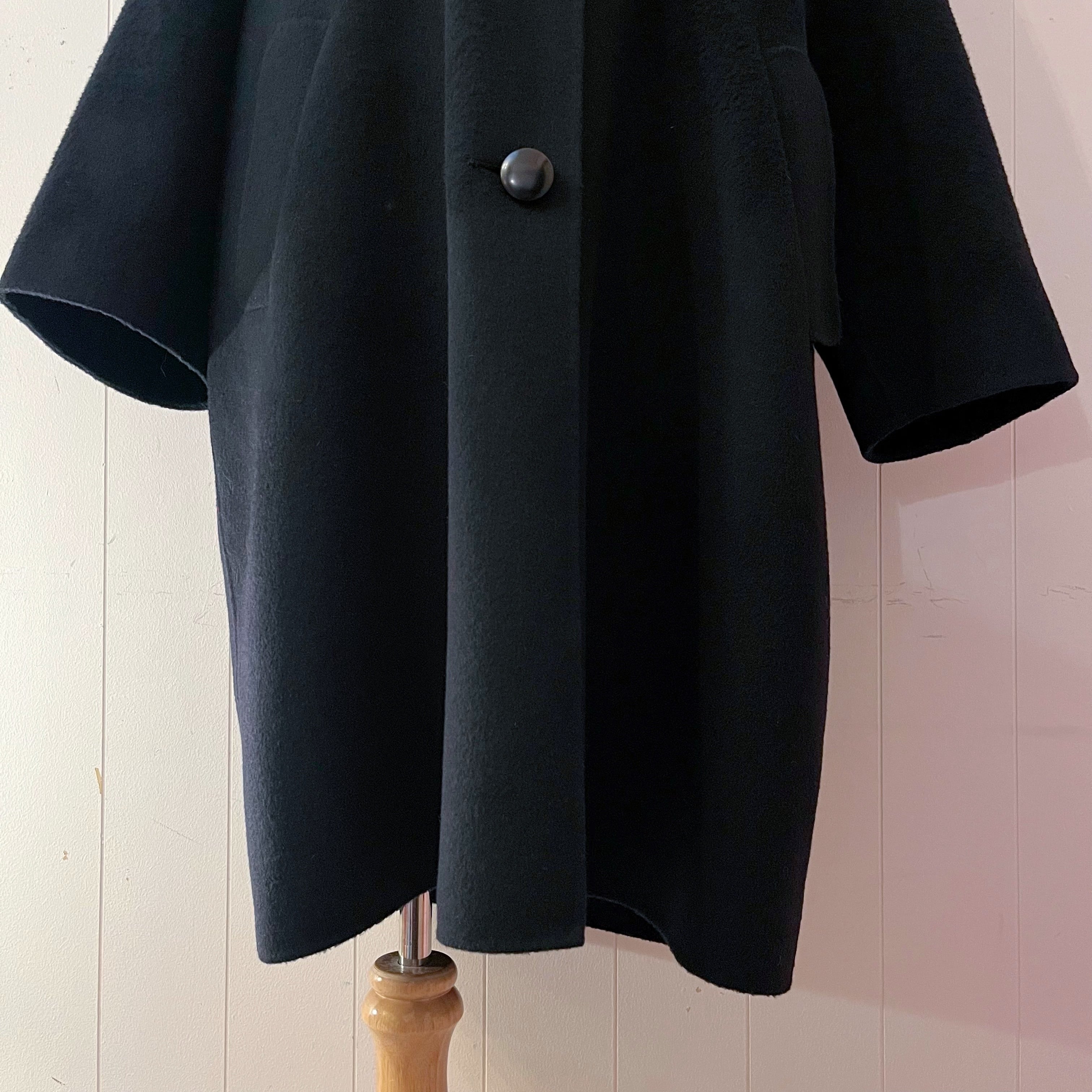 black lambs wool coat