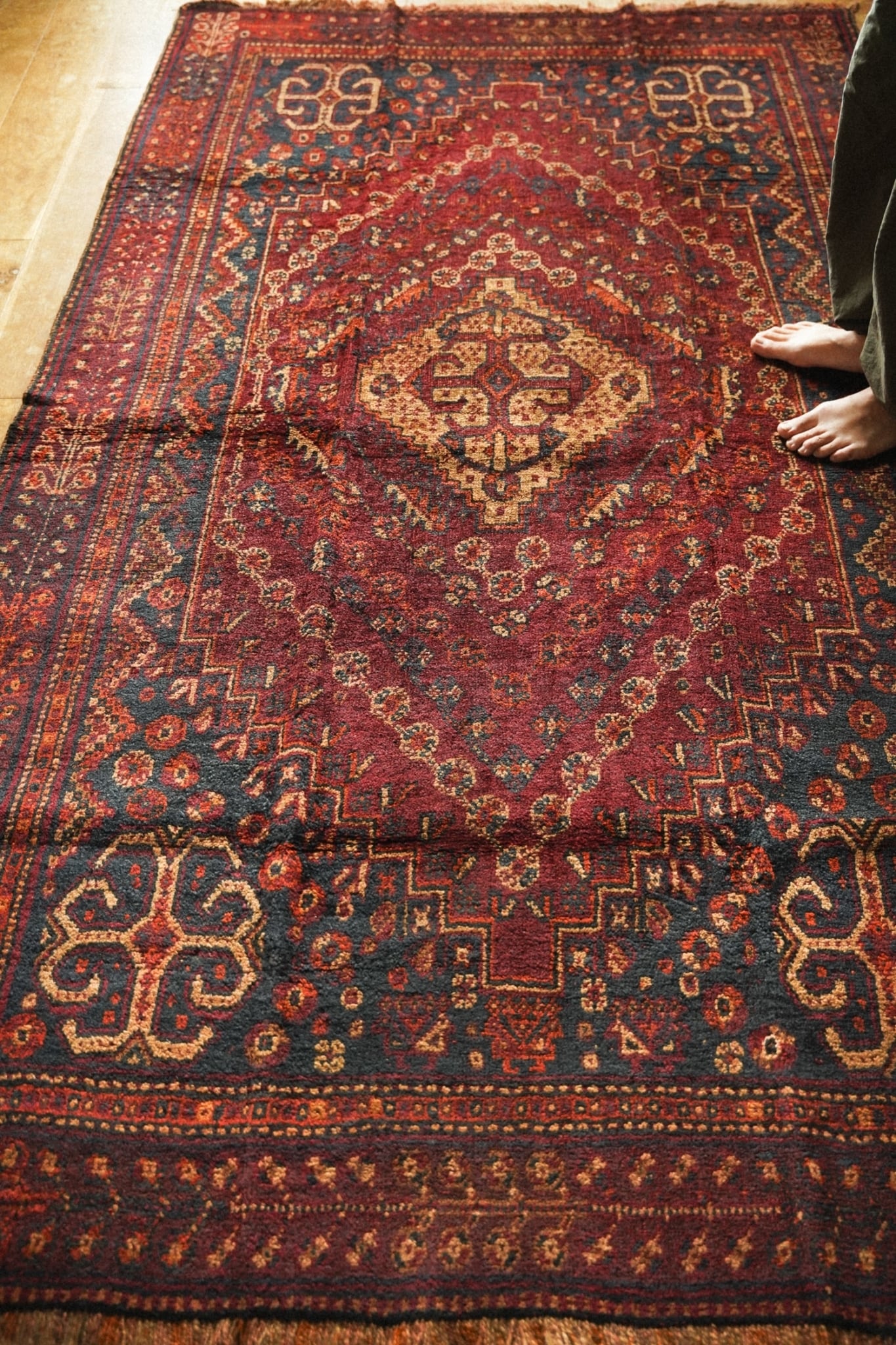 1312-Vintage Qashqai rug | 手織りのヴィンテージラグ専門店 | Bahr