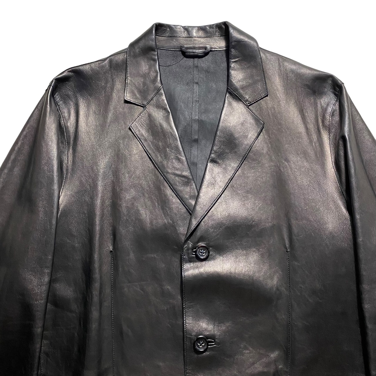 JIL SANDER metallic leather jacket