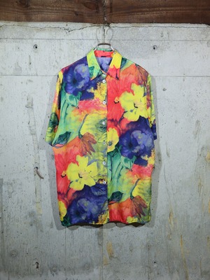 Art like Flower pattern design shirt