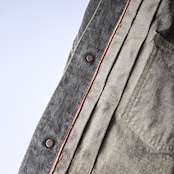 INTÉRIM / SHABBY VINTAGE "2ND" SHUTTLE DENIM SIDE PANEL JACKET