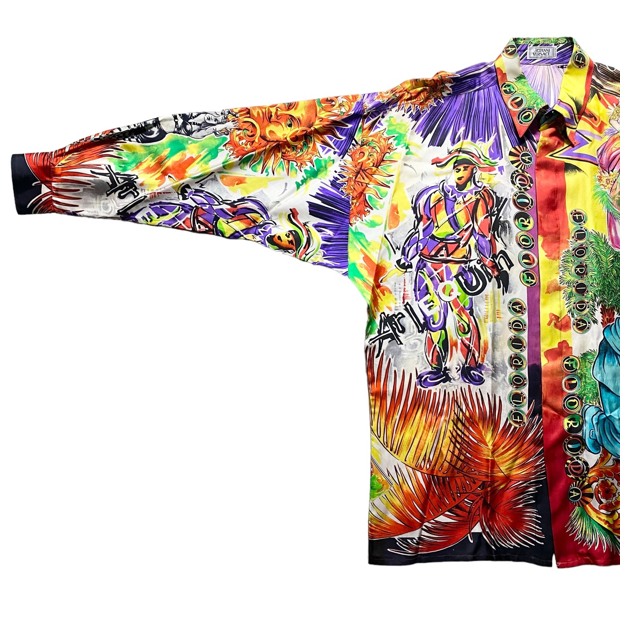 vintage GIANNI VERSACE silk shirt “HARLEQUIN”
