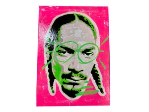 【送料無料】 SnoopDogg　ステンシル　キャンバス