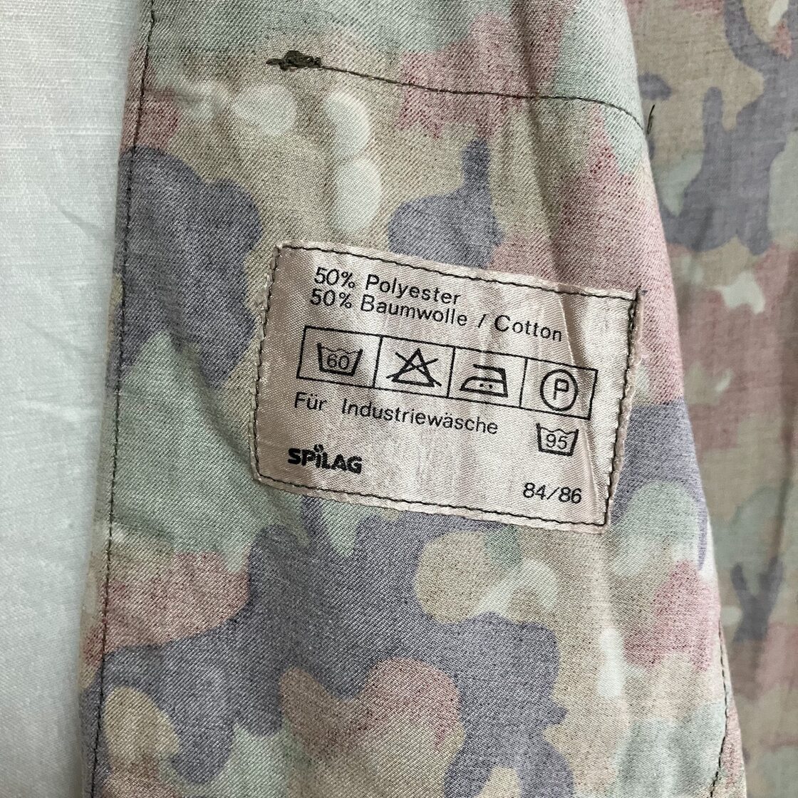 美品 スイス軍 アルペンカモ 迷彩 ジップアップ フィールドジャケット 