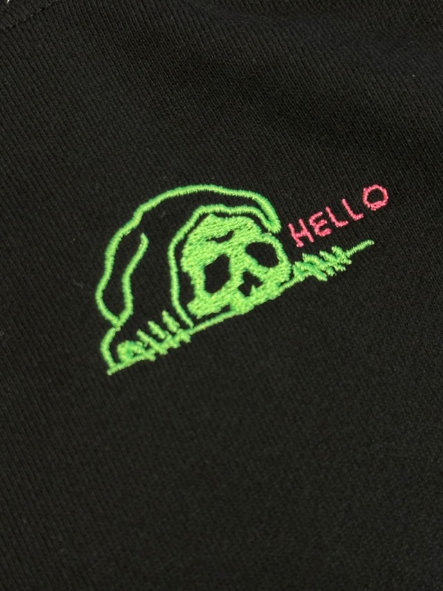 Embroidery NEONSkeleton’s Holiday ZIP Hoodie for KIDS