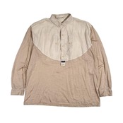リネン混 PIA SPORTS ピアスポーツ BD ボタンダウン 長袖 プルオーバー シャツ 4/ベージュ系 メンズ