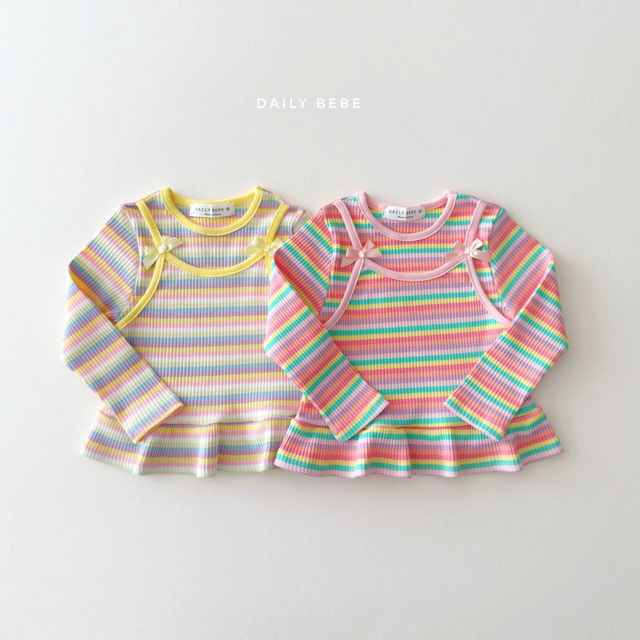 rainbow tee【DAILYBEBE】※予約商品