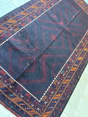 手織りアフガニスタン絨毯・②-3＊ビンテージ☆バルーチ族