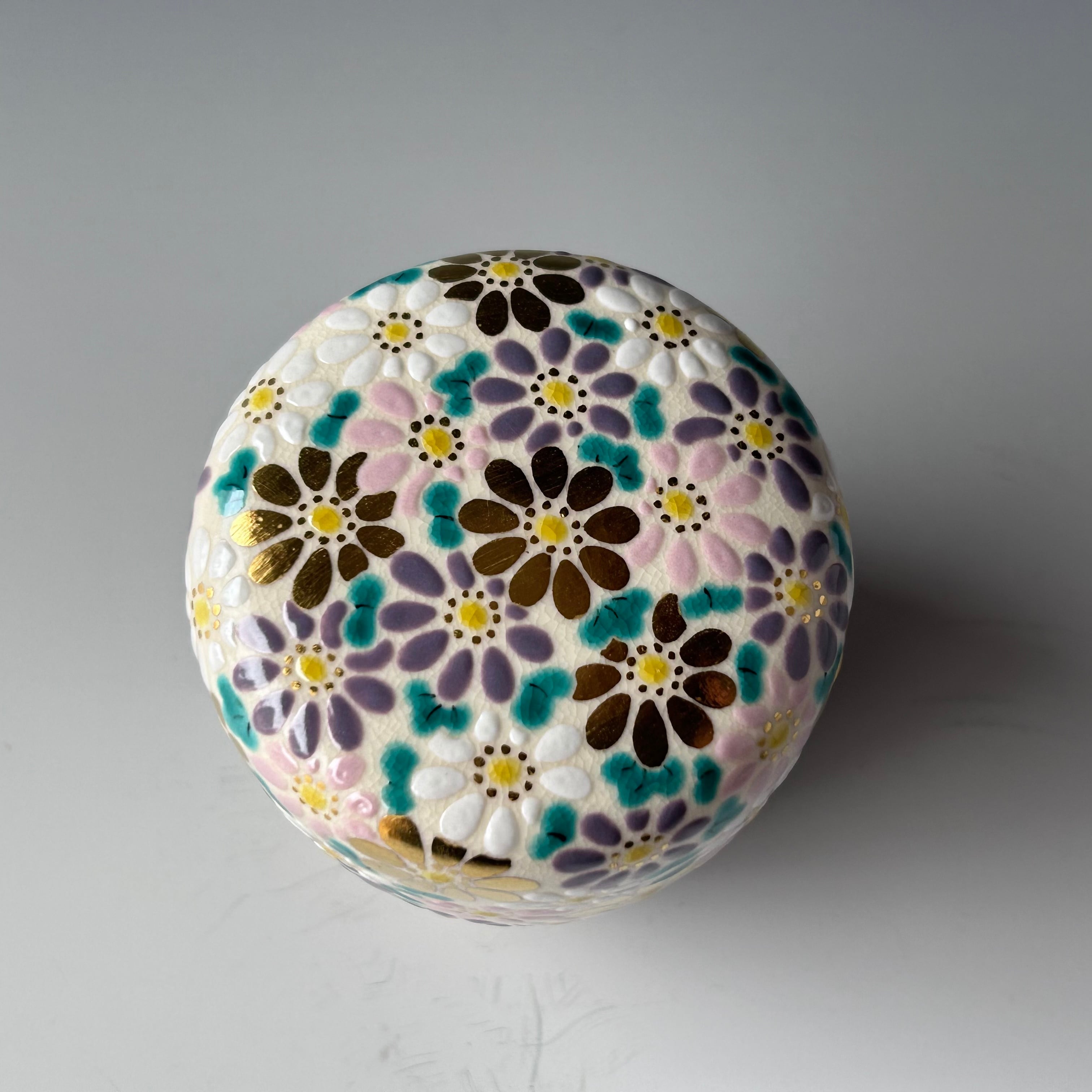 送料込【逢絢亭・新品】茶道具 食籠 喰篭 京焼 ツボツボの絵 手塚石雲 共箱入り 送料込【逢絢亭・新品】茶道具 食籠 喰篭 京焼 ツボツボの絵 手塚