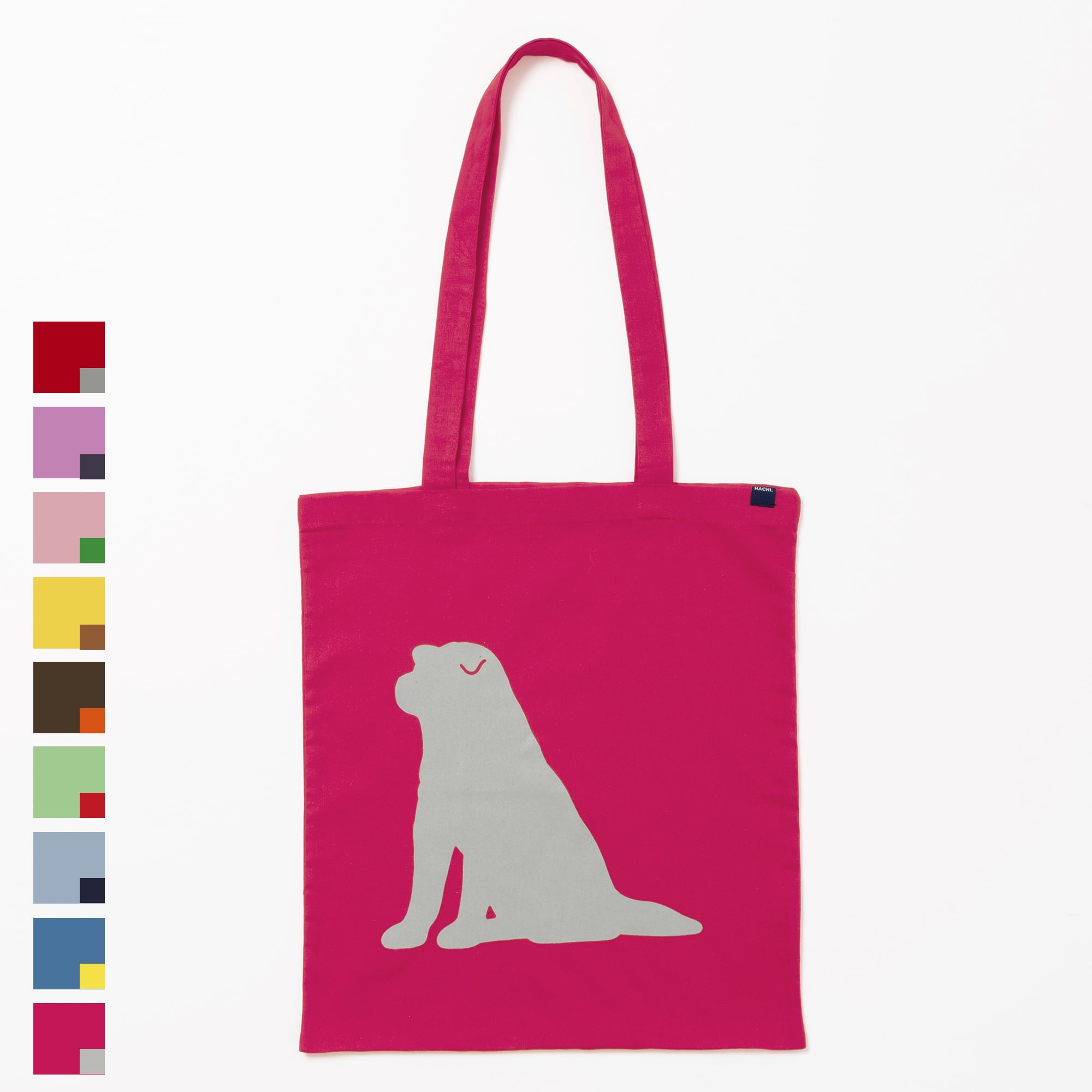 PATCH TOTE BAG -HICKORY STRIPE- | HACHI.THE SHIBUTORA FACTORY