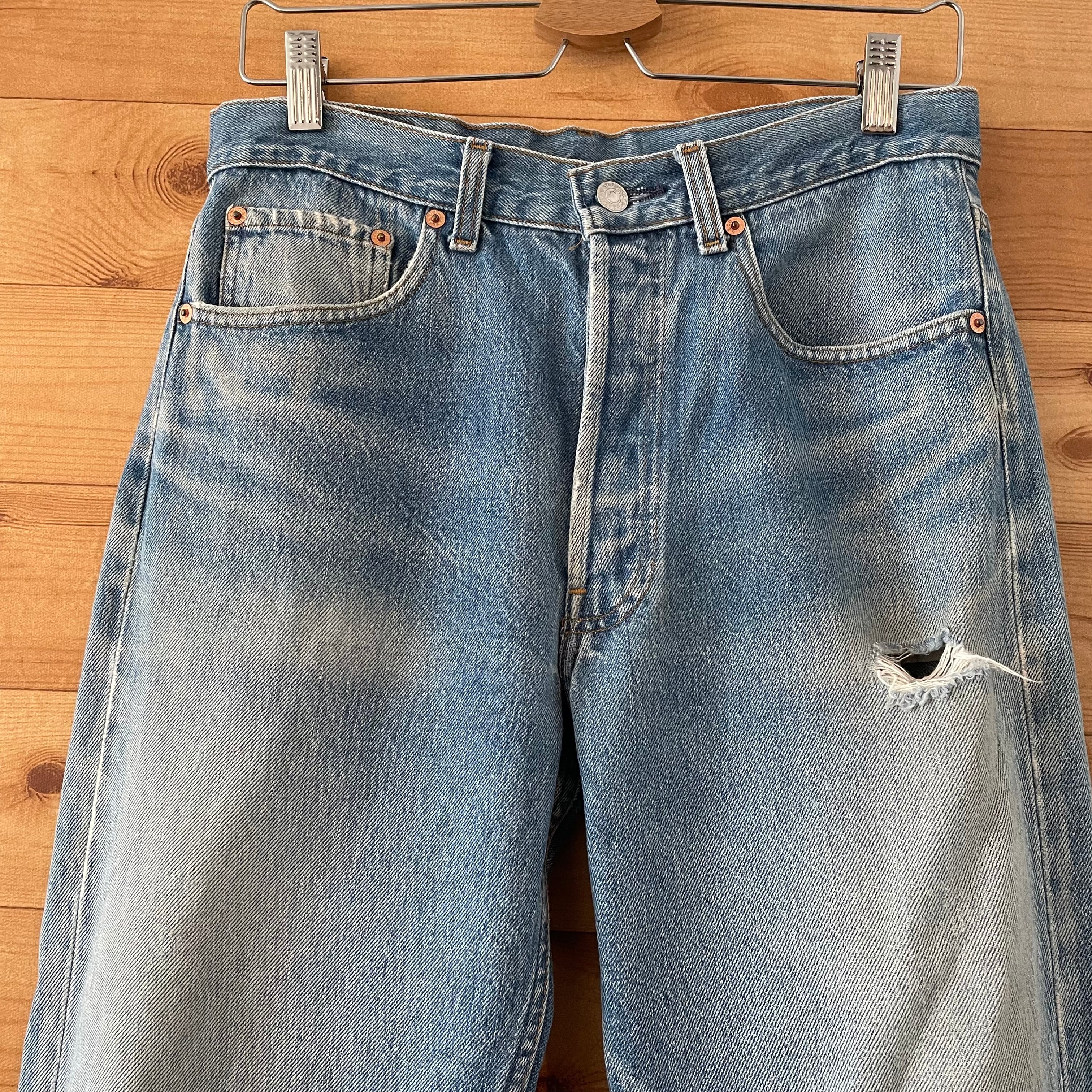 LEVI'S】501xx USA製 90s W32 ボタン裏555 バレンシア工場 | 古着屋 ...