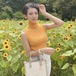 ハイネック タートルネックノースリーブ リブニット 伸縮性 スリム