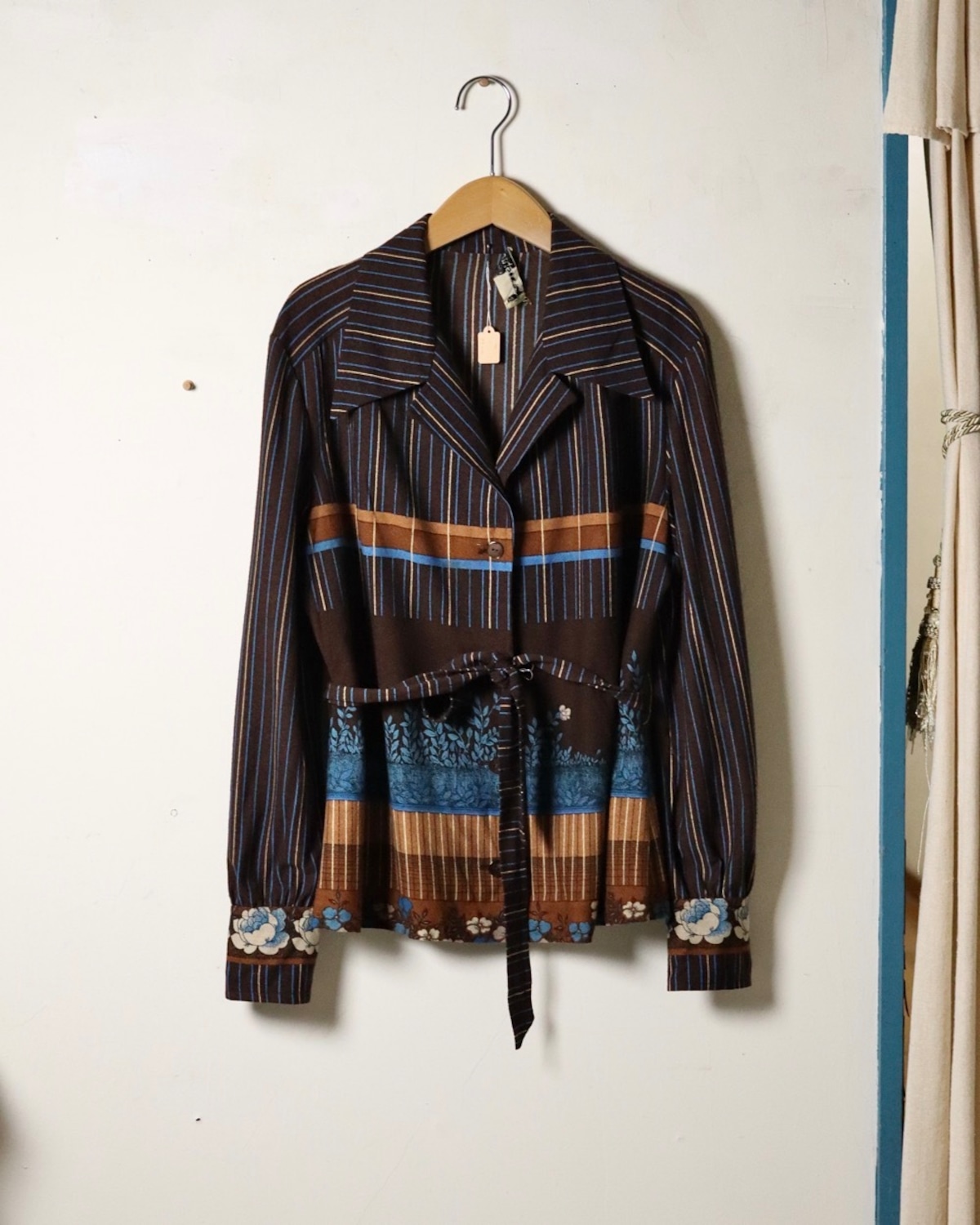 70s floral pattern shirt | 古着屋【柊 -ヒイラギ- 70s】