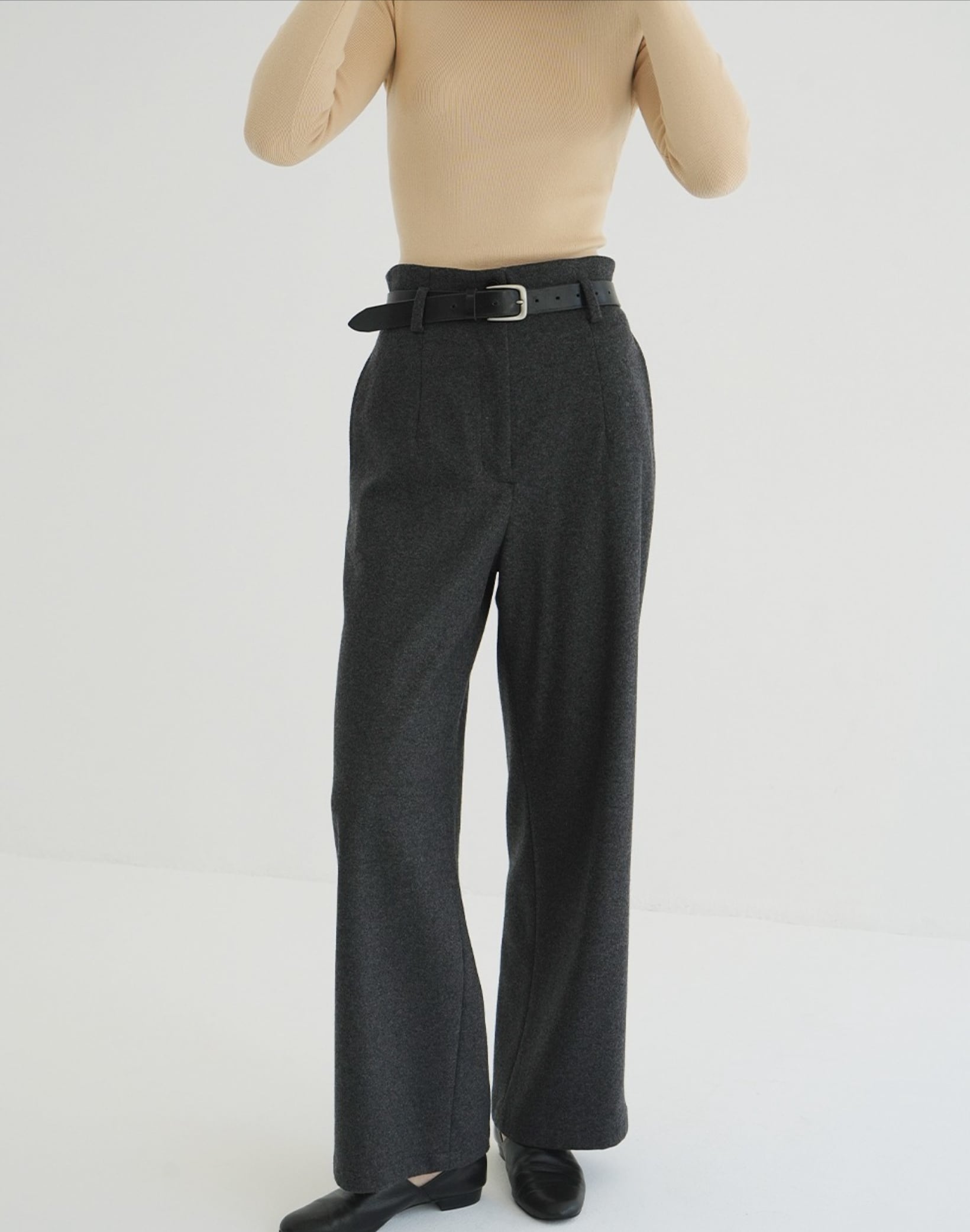 CLANE HIGH WAIST WIDE PANTS | FLICKA ASHIYA