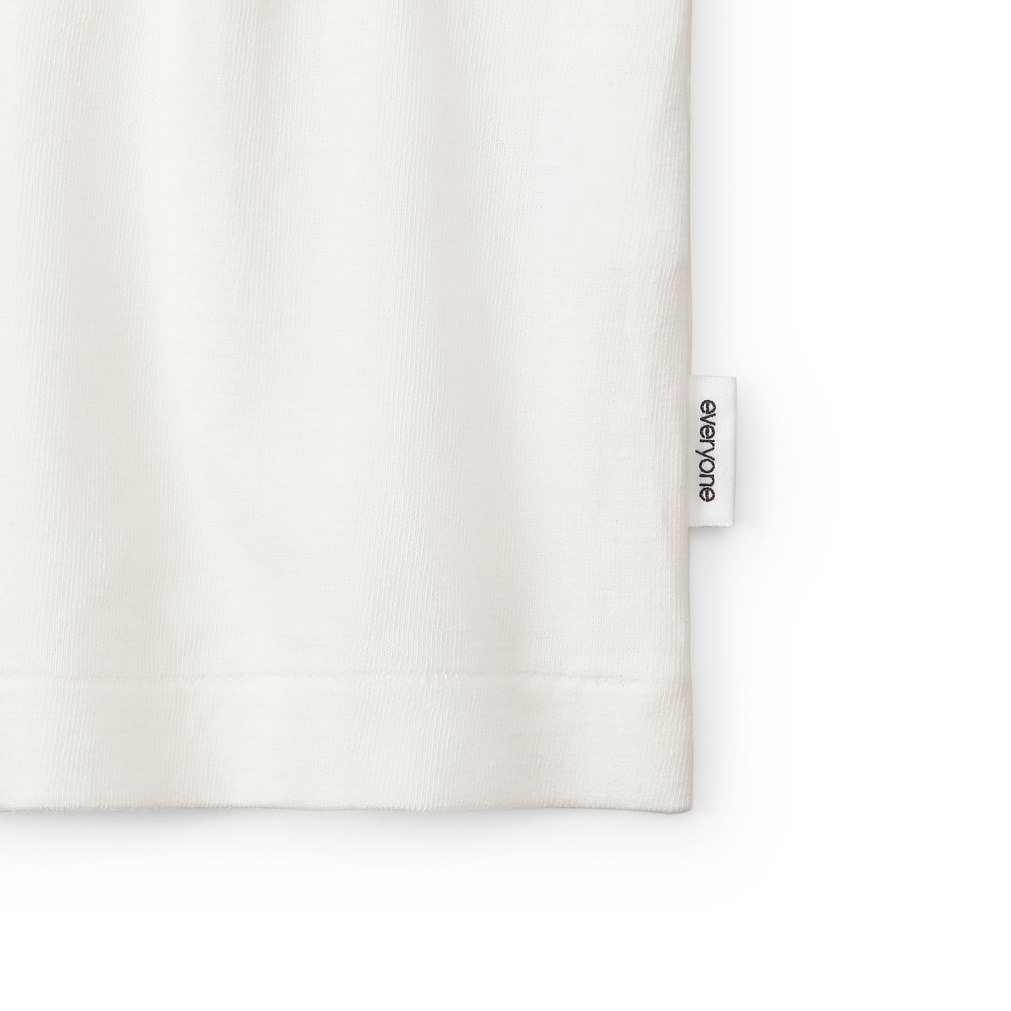 everyone american cotton long sleeve tee shirt (WHITE) | everyone