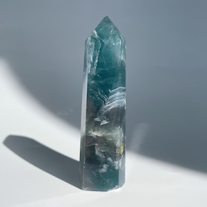 グリーンフローライト タワー型03◇ Green Fluorite ◇天然石・鉱物・パワーストーン