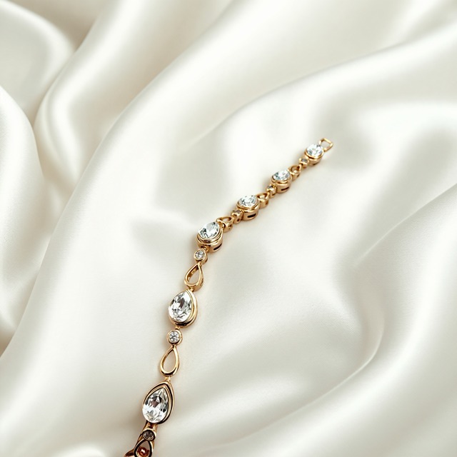 MIEL CRYSTAL 18Kコーティングブレスレット