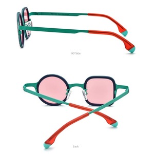 Titanium Acetate Asymmetrical Sunglasses -round & square- / チタン アセテート アシンメトリー サングラス -ラウンド&スクエア-