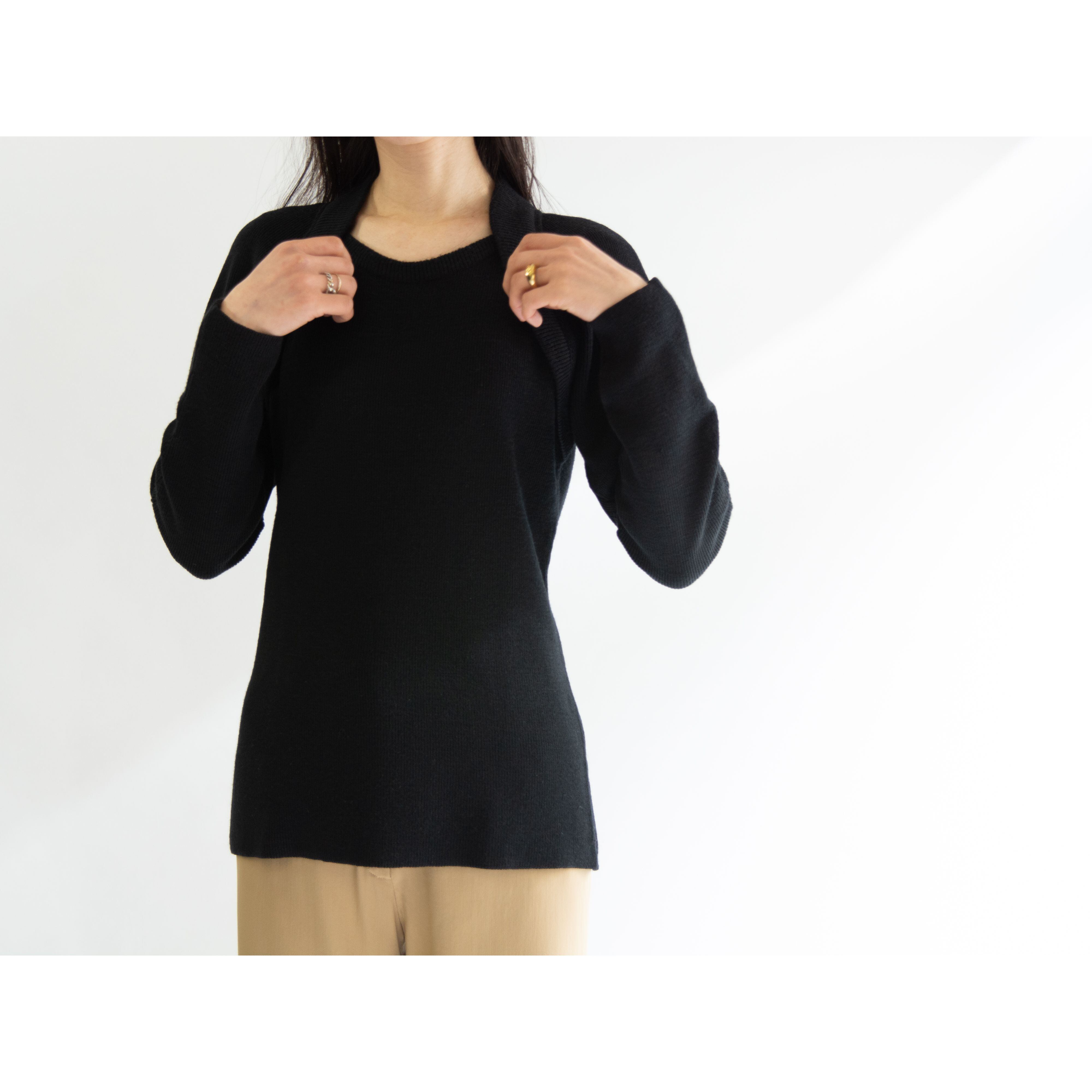 【LANVIN】Made in Italy Wool-Acrylic Pullover Sweater(ランバン イタリア製ウールアクリル プルオーバーセーター ニット)
