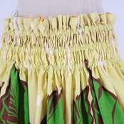 フラダンス 衣装 パウスカート イエロー系 レッド系 リバーシブル プルメリア柄 無地 かわいい 華やか 鮮やか 明るい 黄 茶 白 緑 赤 橙 ダンス衣装 ハワイアンダンス レディース ハワイアン アロハ ハワイアンプリント フラ ダンス レッスン 練習