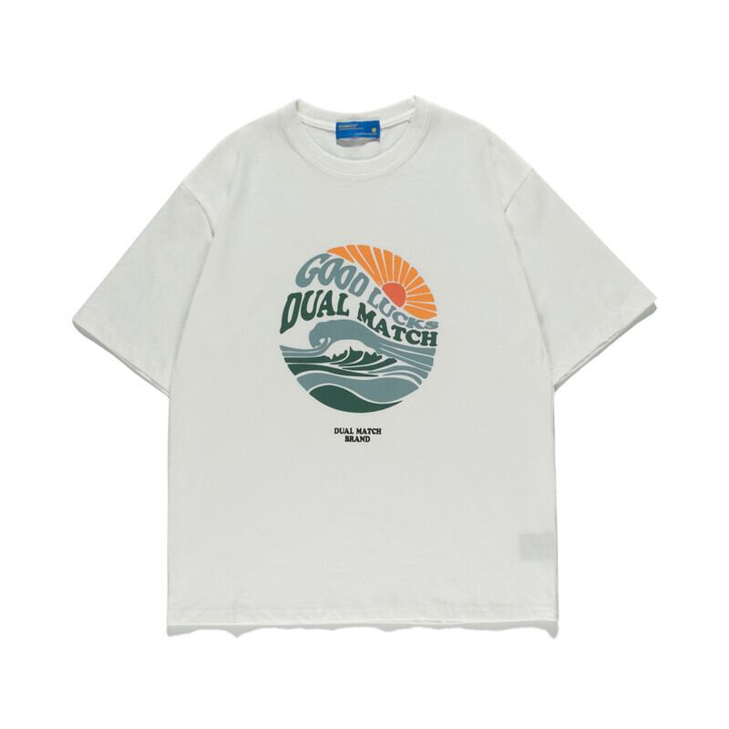 【新作】【送料無料】 洋服ロードヴィンテージサマーカジュアルシンプルルーズワイルドラウンドレタープリントボーイズシンラウンドネックTシャツトップ-アリババ 夏物 Oネック ビンテージ hip6-161129529627327