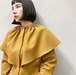 New!!  Cape collar blouse/Camel　（2021　New collection)