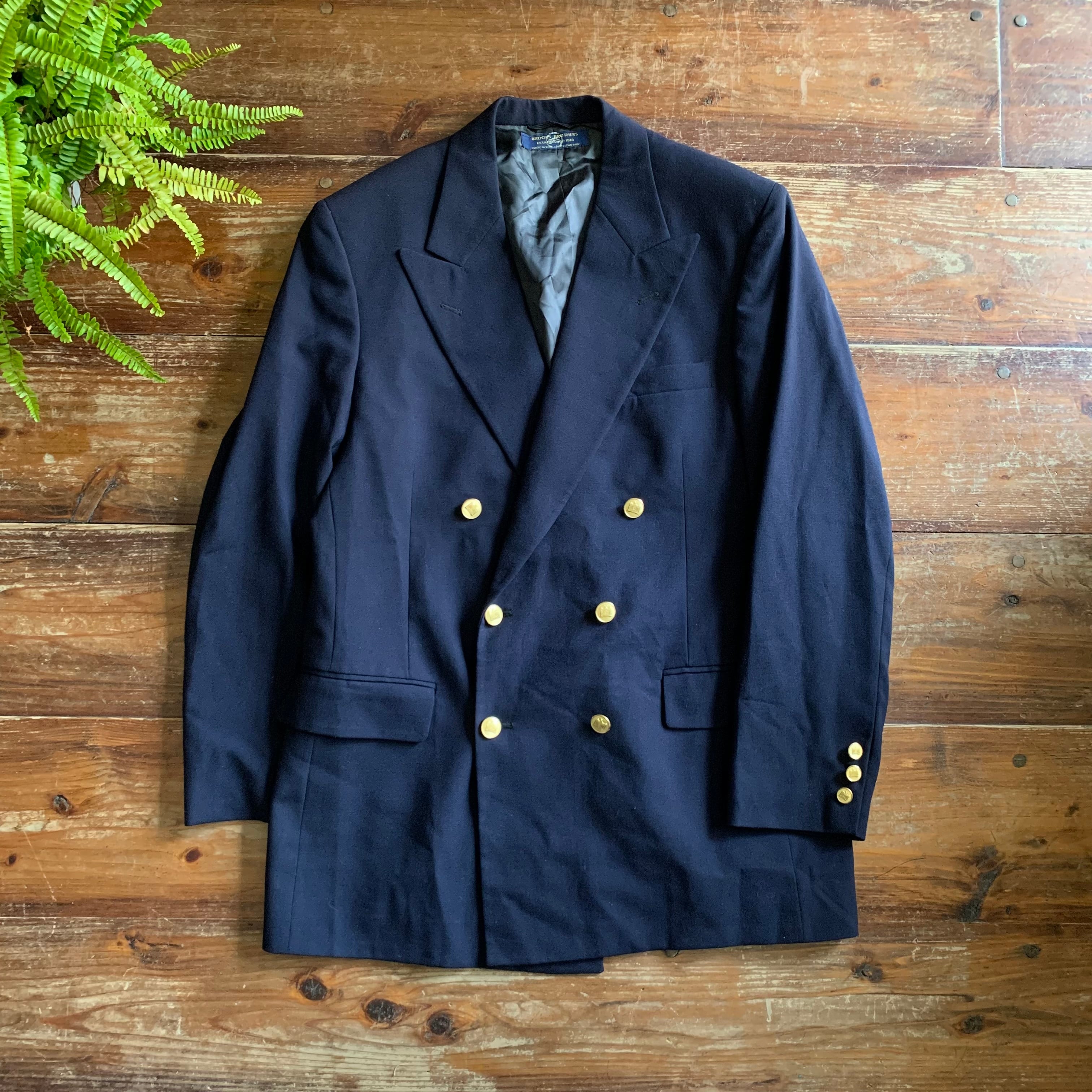 Circa 80's Brooks Brothers Double Breasted Navy Blazer
