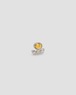 Pt900/SV Gem Drop Brooch Flower