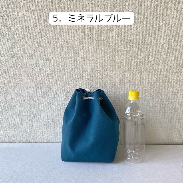 【全9色】シンプル巾着／倉敷帆布 8号帆布【受注制作】