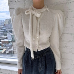 パール リボン レイヤード カーディガン 3412878