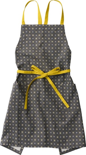 【在庫処分】レップ(Rep) エプロン ポルカ(Polka) グレー 73×84cm