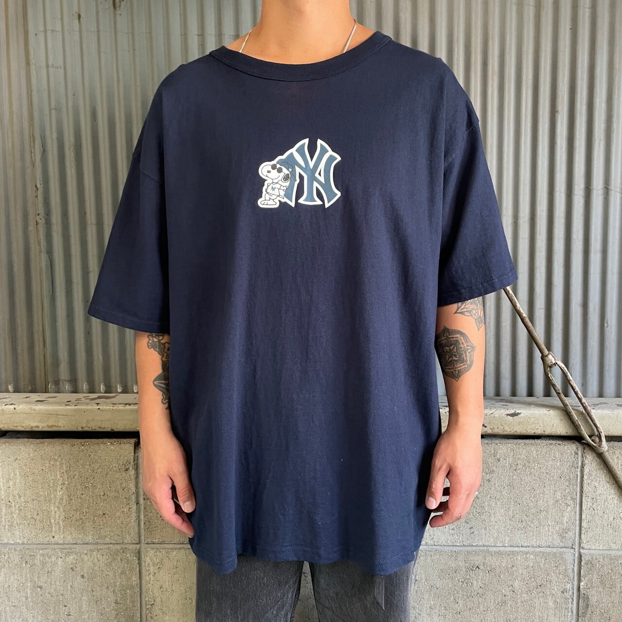 00年代 Champion チャンピオン スヌーピー ニューヨークヤンキース