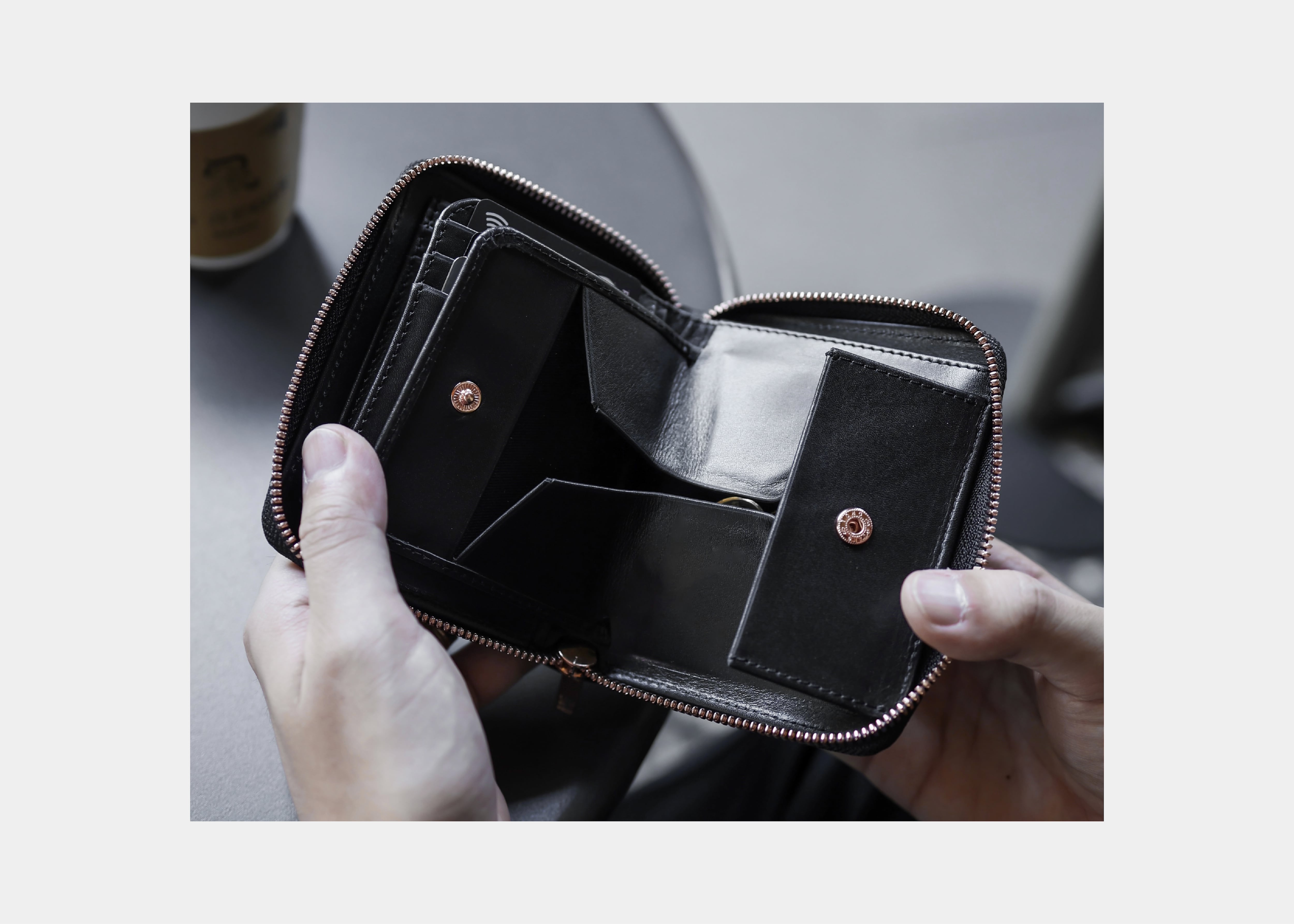 Crocodile Porosus Middle Wallet【フランス製ポロサス】【送料無料