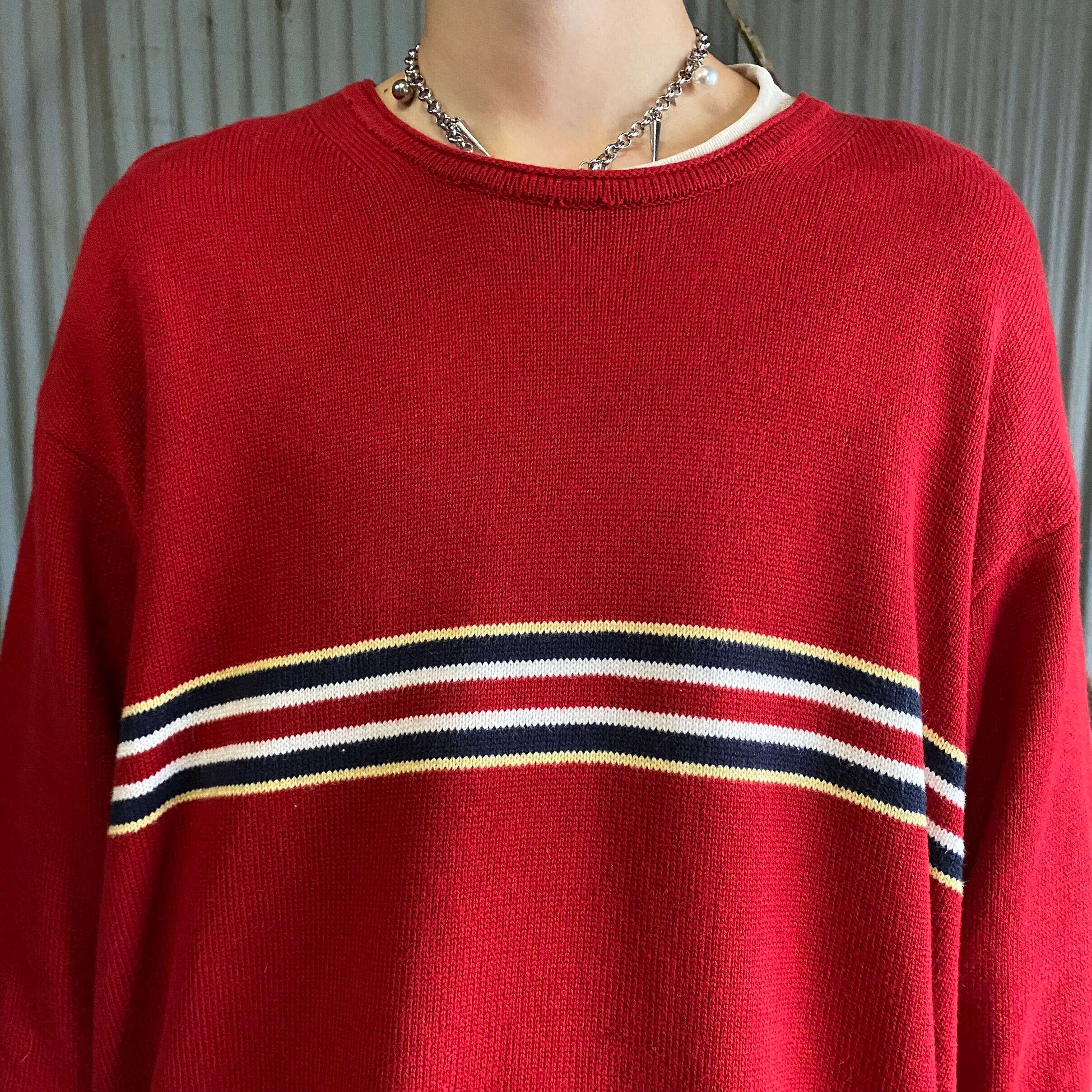 TOMMY HILFIGER トミーヒルフィガー コットンニットセーター メンズL