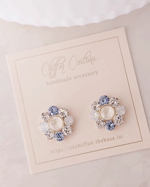 aura flower◇white×blue◇