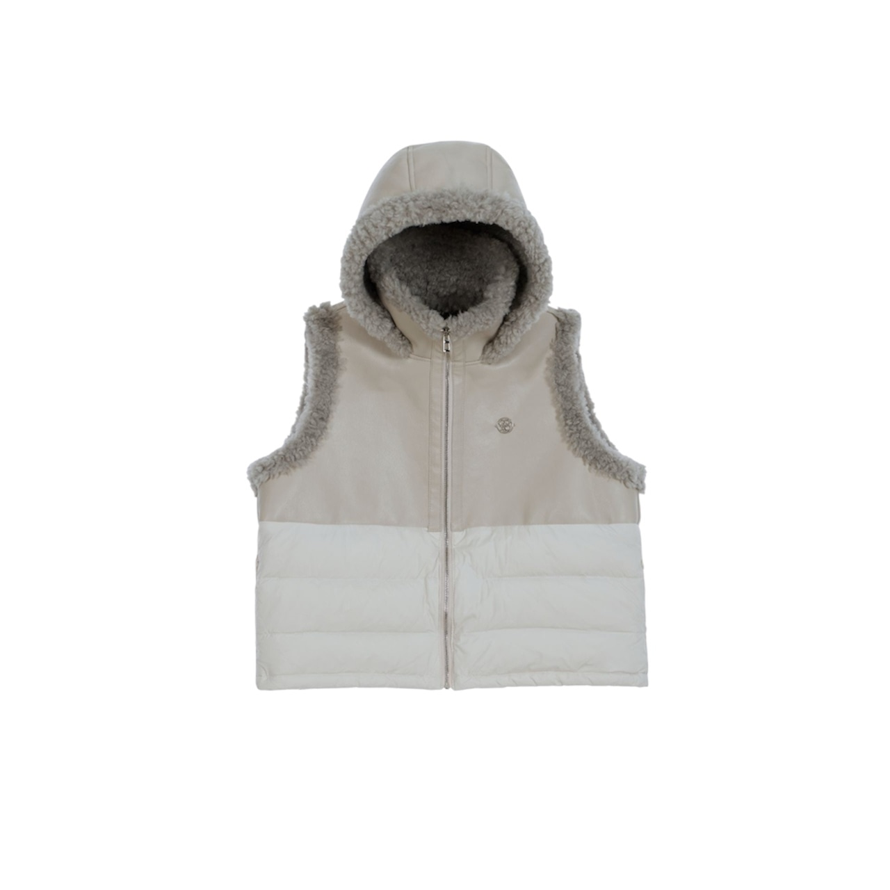 GOXO ゴーエックスオー テディミックスダウンベスト フリーサイズ