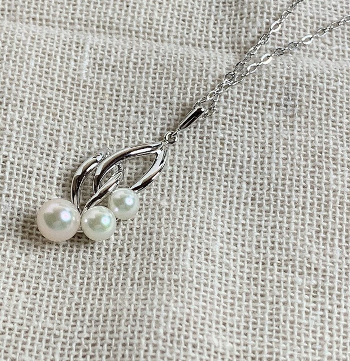 MIKIMOTO ミキモト 3粒 パールデザインネックレス | Pay ID