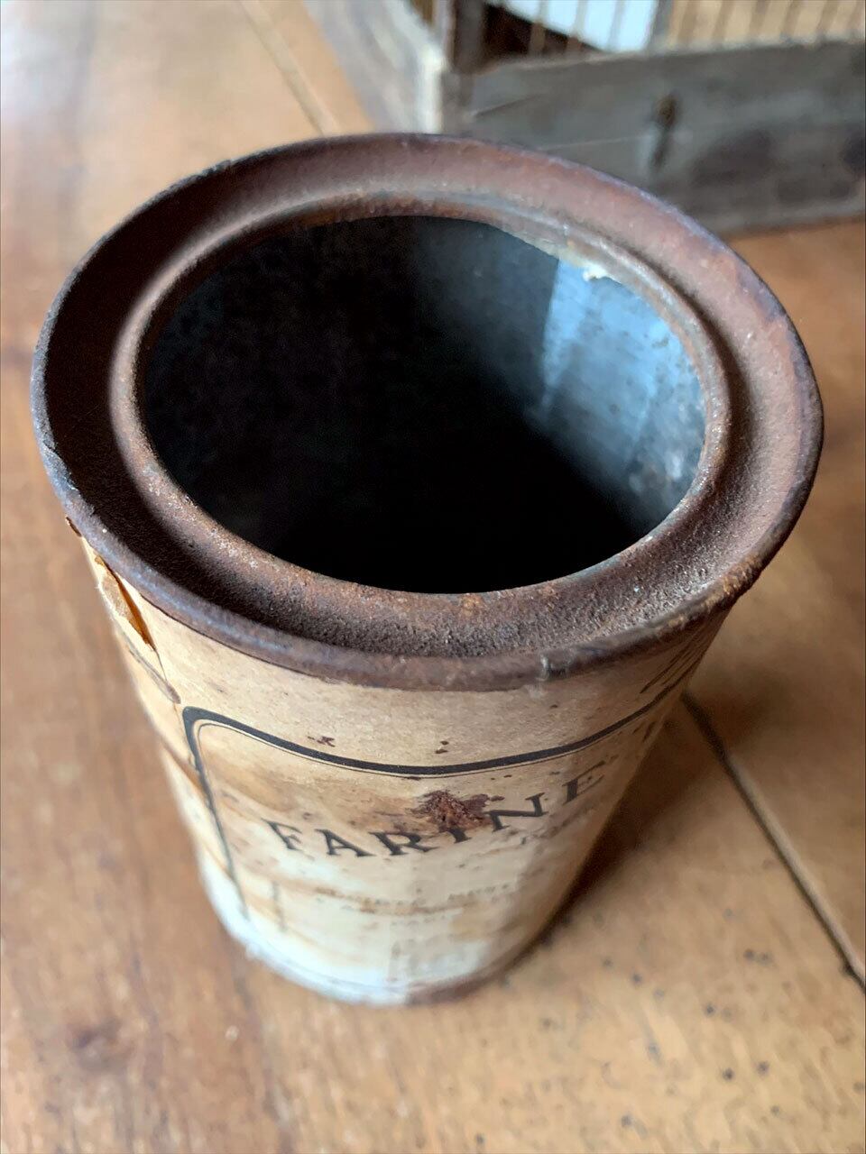紙ラベルTIN缶 ティン缶 ブリキ farine lactée nestlé | Brocante de