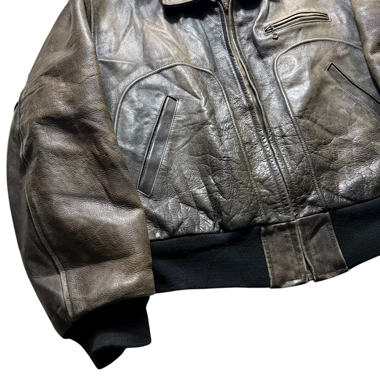 vintage CHEVIGNON leather flight jacket